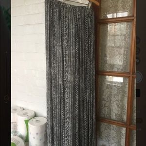 Long Grey Maxi Skirt